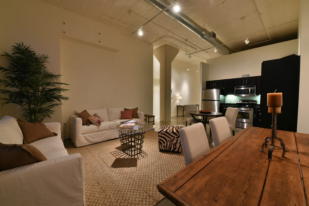 Steel House Lofts features 67 one, two or three-bedroom loft condos, each w...
